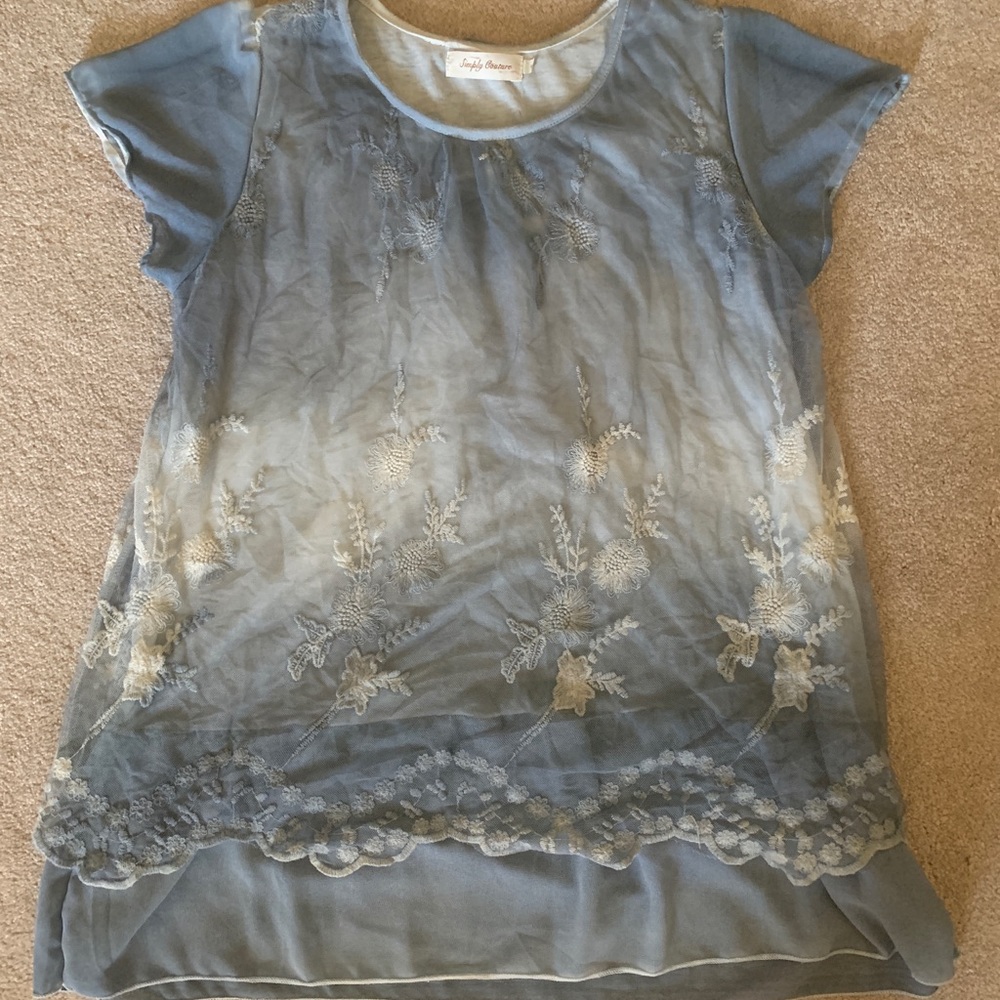light blue tunic